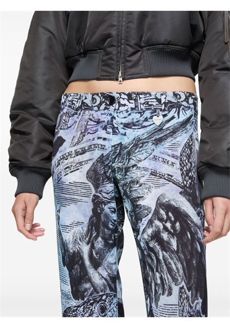 pantaloni stampati donna multicolor in viscosa ACNE STUDIOS | AK0853BQ9